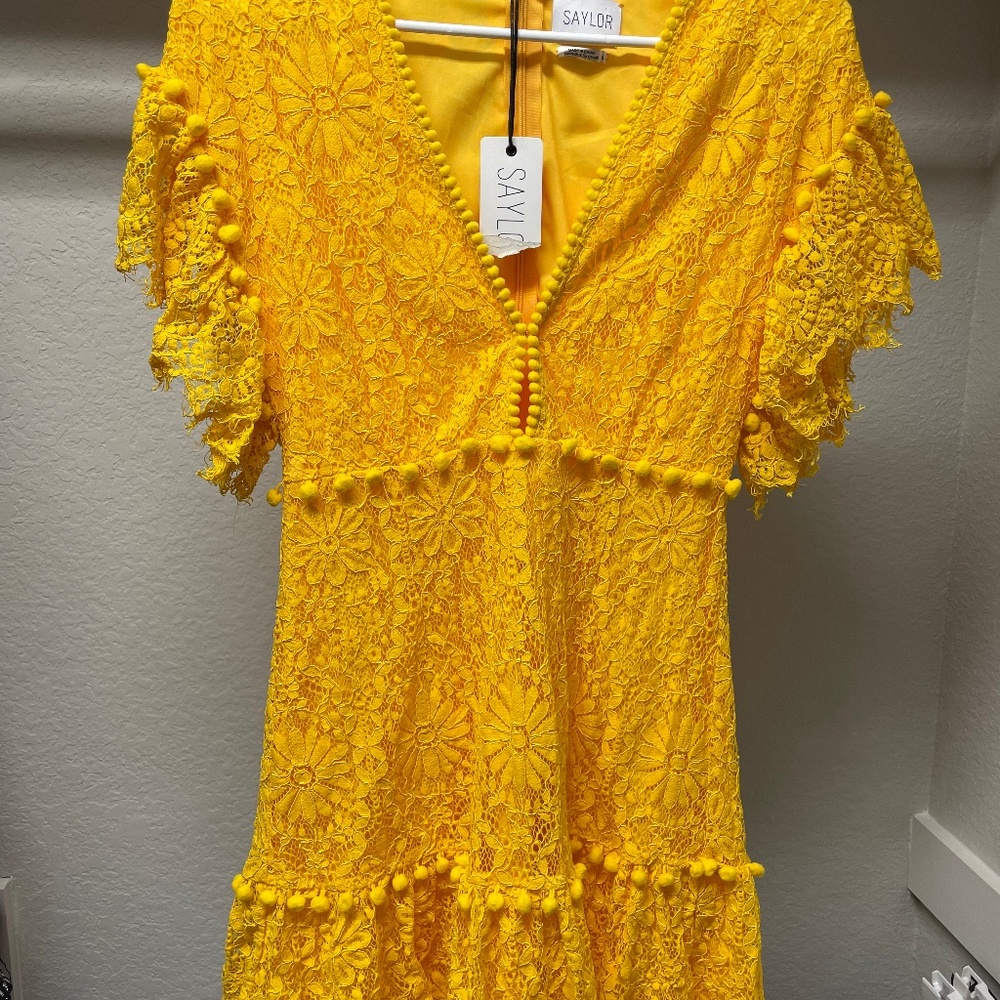 Saylor Nanette Yellow Mini Dress